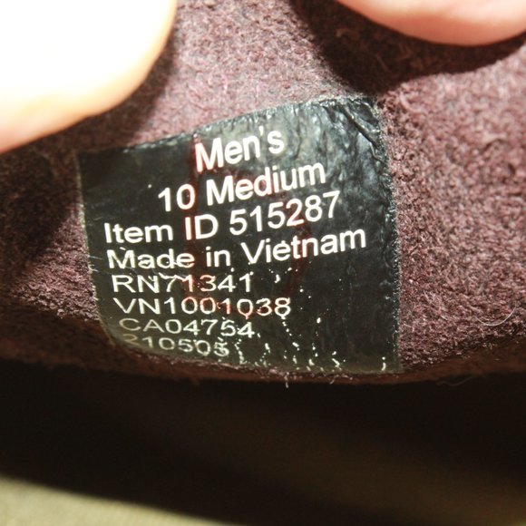 LL BEAN Bucksport Brown Leather Plain Toe Waterproof Work Shoe Size 10 M - Picture 7 of 9